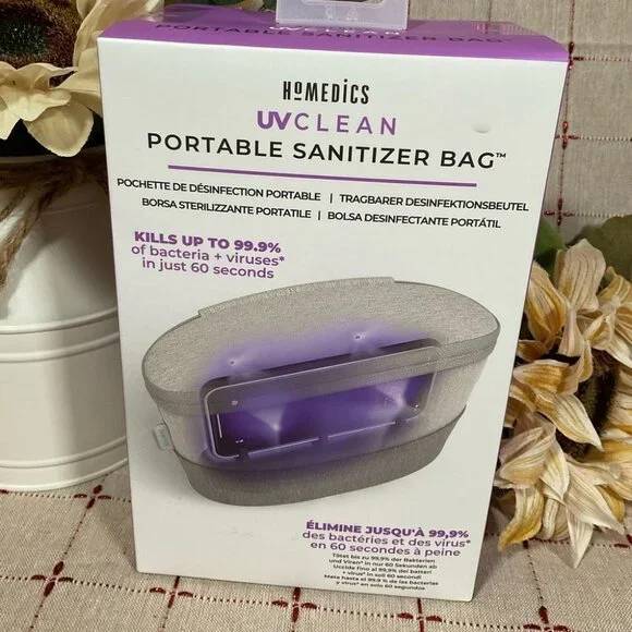 🦠 Homedics UV Clean Portable Sanitizer Bag Kills Bacteria & Viruses New - Picture 2 of 4
